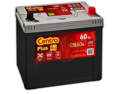 Centra Plus CB604 (6 CT-60) 60Ah-390Aen R+ - фото 1
