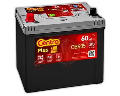 Centra Plus CB605 (6 CT-60) 60Ah-390Aen L+ - фото 1