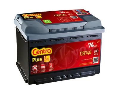 Centra Plus CB740 (6 CT-74) 74Ah-680Aen R+ - фото 1