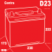 Centra Plus CB604 (6 CT-60) 60Ah-390Aen R+ – фото 3