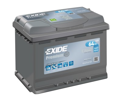 Exide Premium EA640 (6 CT-64) 64Ah-640Aen R+ - фото 1