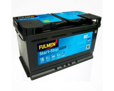 Fulmen Start-Stop AGM FK800 80Ah-800Aen (0) R+ - фото 1