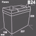 Fiamm Black Titanium B24X 45 7905171 (6 CT-45) 45Ah-360Aen L+ – фото 3