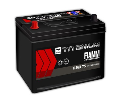 Fiamm Black Titanium D26X 75 7905189 (6 CT-75) 75Ah-640Aen L+ - фото 1