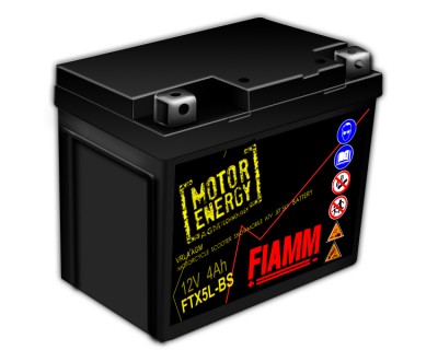 Fiamm Motor Energy AGM Technology FTX5L-BS 7904476 12V 4Ah R+ - фото 1
