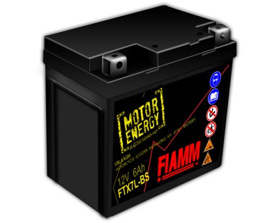 Fiamm Motor Energy AGM Technology FTX7L-BS 7904478 12V 6Ah R+ - фото 1