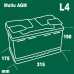 Mutlu AGM L4.80.080.A 6 CT-80Ah-800Aen R+ – фото 2