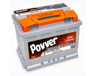 Povver SFB LB2 6 CT-60Ah-600A (SAE) (0) R+ - фото 1