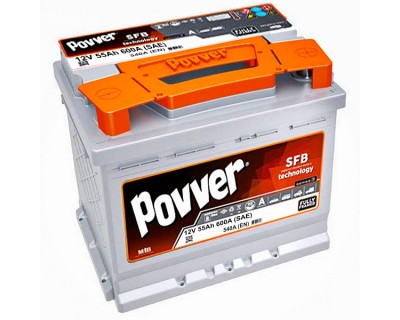 Povver SFB LB1 6 CT-55Ah-600A (SAE) (h-175) (0) R+ - фото 1