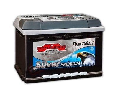 Sznajder Silver Premium (6 CT-75) 75Ah-750Aen R+ (h-175) - фото 1