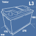 Tokler Universal (6 CT-75) 75Ah-540Aen R+ – фото 2