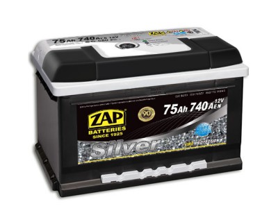 ZAP Silver 6 CT-75Ah-740Aen (0) R+ (h-175) - фото 1