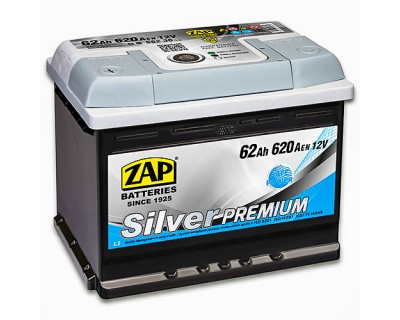 ZAP Silver Premium 6 CT-62Ah-620Aen (1) L+ - фото 1